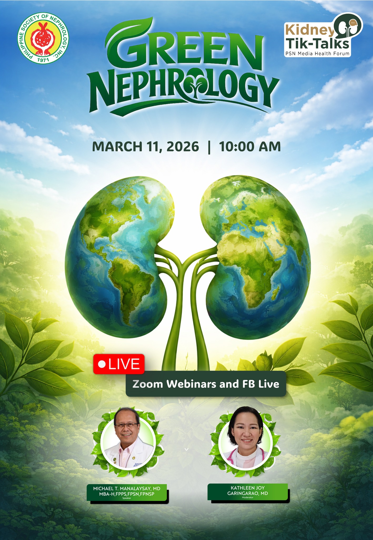 Kidney Tik-Talks: GREEN NEPHROLOGY