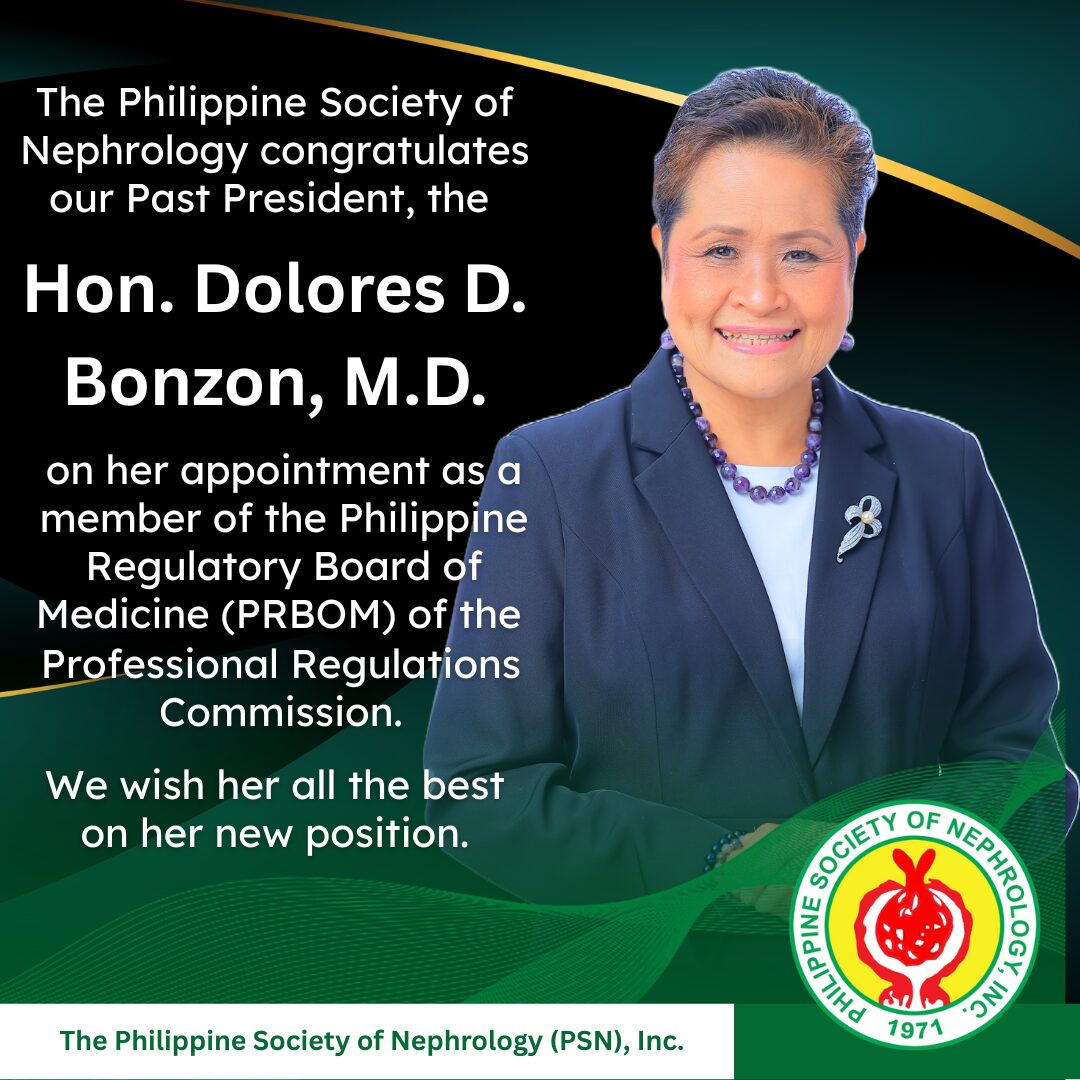 Congratulations, Hon. Dolores D. Bonzon, MD